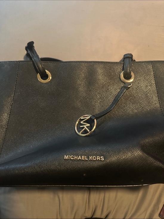 Michael Kors Handbags - Michael Kors Black Saffiano Tote with Gold Hardware